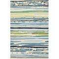 Jaipur Rugs Abstract Pattern Polypropylene Blue/Green Indoor-Outdoor Area Rug  7.6X9.6 RUG117551